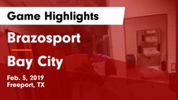 Brazosport  vs Bay City  Game Highlights - Feb. 5, 2019