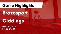 Brazosport  vs Giddings  Game Highlights - Nov. 23, 2019