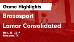 Brazosport  vs Lamar Consolidated  Game Highlights - Nov. 23, 2019