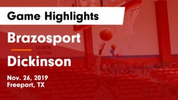 Brazosport  vs Dickinson  Game Highlights - Nov. 26, 2019