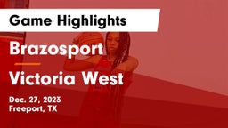 Brazosport  vs Victoria West  Game Highlights - Dec. 27, 2023