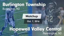 Matchup: Burlington Township vs. Hopewell Valley Central  2016