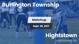 Matchup: Burlington Township vs. Hightstown  2017
