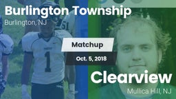 Matchup: Burlington Township vs. Clearview  2018