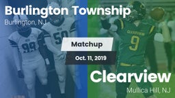 Matchup: Burlington Township vs. Clearview  2019