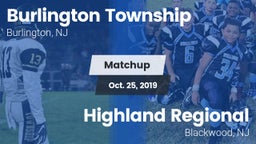Matchup: Burlington Township vs. Highland Regional  2019