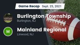 Recap: Burlington Township  vs. Mainland Regional  2021
