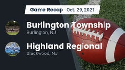 Recap: Burlington Township  vs. Highland Regional  2021