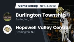 Recap: Burlington Township  vs. Hopewell Valley Central  2022