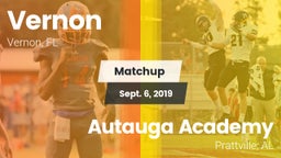 Matchup: Vernon vs. Autauga Academy  2019