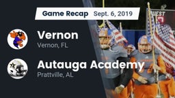 Recap: Vernon  vs. Autauga Academy  2019