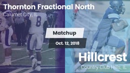 Matchup: Thornton Fractional  vs. Hillcrest  2018