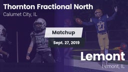 Matchup: Thornton Fractional  vs. Lemont  2019