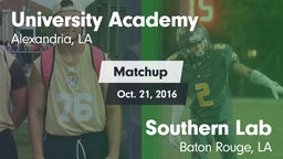 Matchup: University Academy vs. Southern Lab  2016