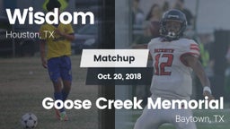 Matchup: Lee vs. Goose Creek Memorial  2018