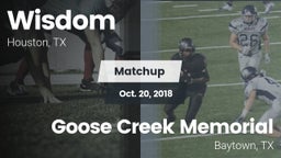 Matchup: Lee vs. Goose Creek Memorial  2018