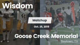Matchup: Lee vs. Goose Creek Memorial  2019