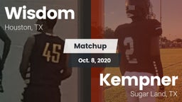 Matchup: Wisdom vs. Kempner  2020