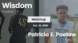 Matchup: Wisdom vs. Patricia E. Paetow  2020