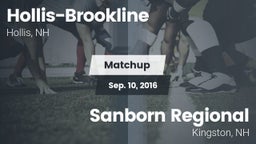 Matchup: Hollis-Brookline vs. Sanborn Regional  2016