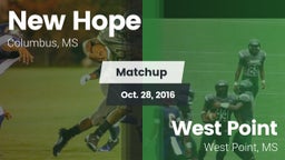 Matchup: New Hope vs. West Point  2016