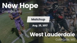 Matchup: New Hope vs. West Lauderdale  2017