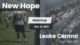 Matchup: New Hope vs. Leake Central  2017