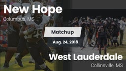 Matchup: New Hope vs. West Lauderdale  2018