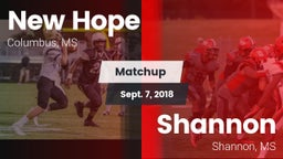 Matchup: New Hope vs. Shannon  2018