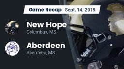 Recap: New Hope  vs. Aberdeen  2018