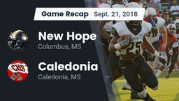 Recap: New Hope  vs. Caledonia  2018