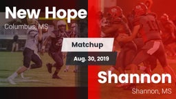 Matchup: New Hope vs. Shannon  2019