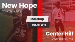 Matchup: New Hope vs. Center Hill  2019