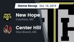 Recap: New Hope  vs. Center Hill  2019