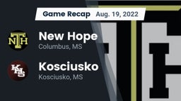 Recap: New Hope  vs. Kosciusko  2022
