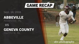 Recap: Abbeville  vs. Geneva County  2016