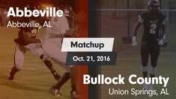 Matchup: Abbeville vs. Bullock County  2016
