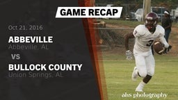 Recap: Abbeville  vs. Bullock County  2016