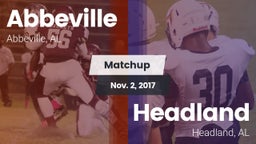 Matchup: Abbeville vs. Headland  2017