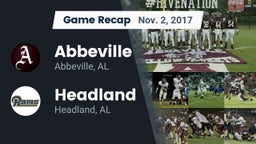 Recap: Abbeville  vs. Headland  2017