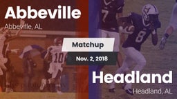 Matchup: Abbeville vs. Headland  2018