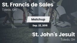 Matchup: St. Francis de Sales vs. St. John's Jesuit  2016