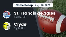 Recap: St. Francis de Sales  vs. Clyde  2021