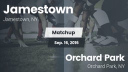 Matchup: Jamestown vs. Orchard Park  2016