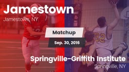 Matchup: Jamestown vs. Springville-Griffith Institute  2016