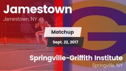 Matchup: Jamestown vs. Springville-Griffith Institute  2017