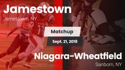 Matchup: Jamestown vs. Niagara-Wheatfield  2018
