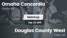 Matchup: Concordia vs. Douglas County West  2016