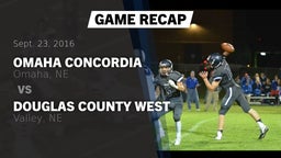 Recap: Omaha Concordia  vs. Douglas County West  2016