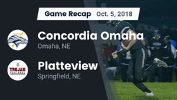 Recap: Concordia Omaha vs. Platteview  2018